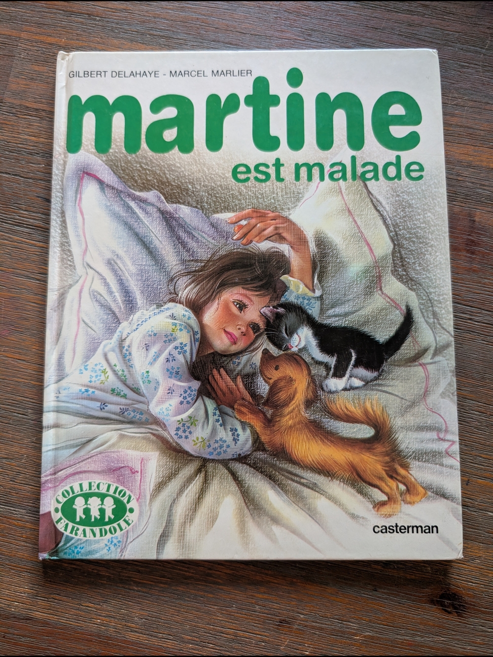 "Martine est malade" - White Hardcover Kids Book (French)